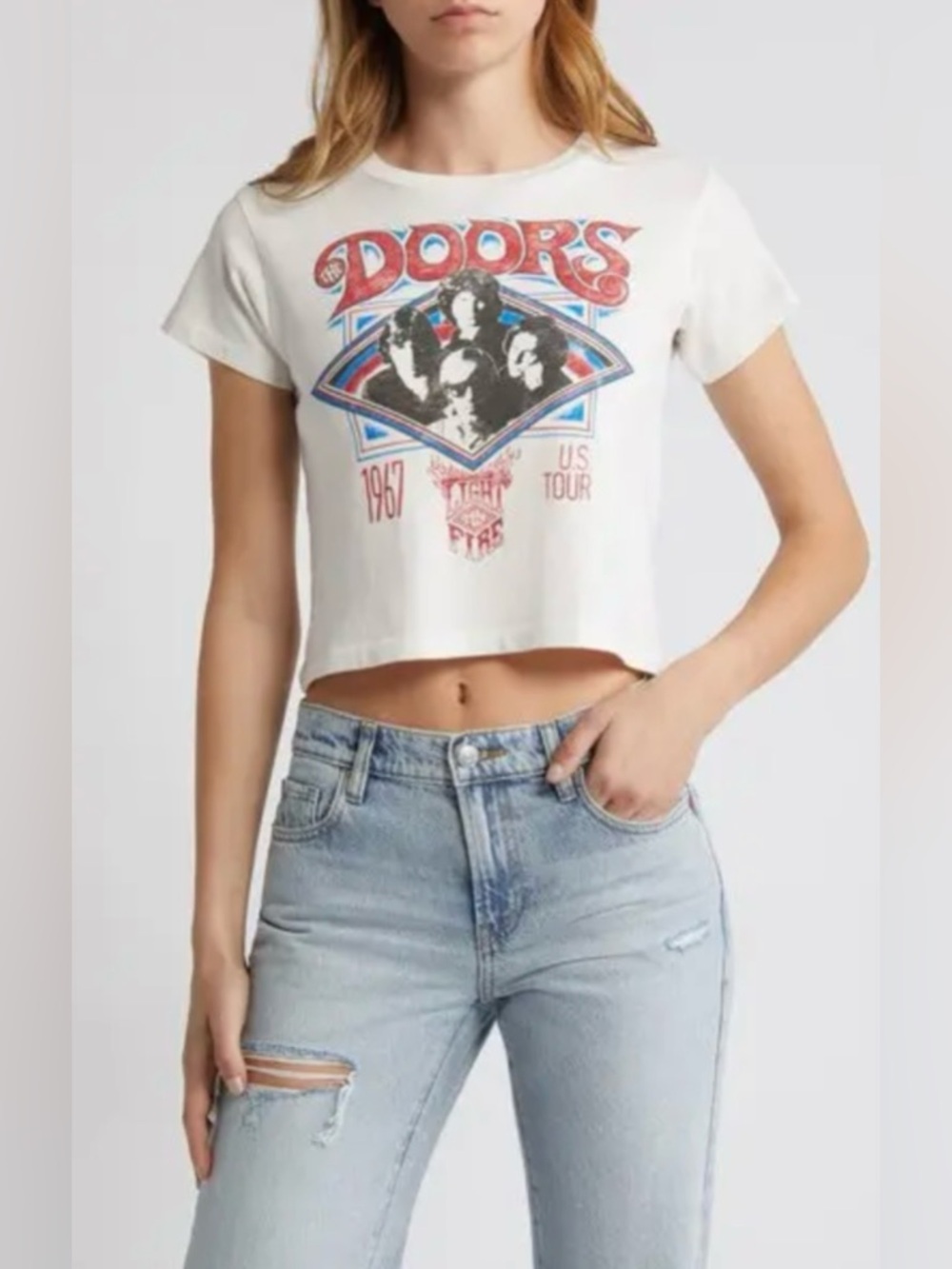NWT Daydreamer The Doors Light My Fire Camp Tee in Vintage Size Small